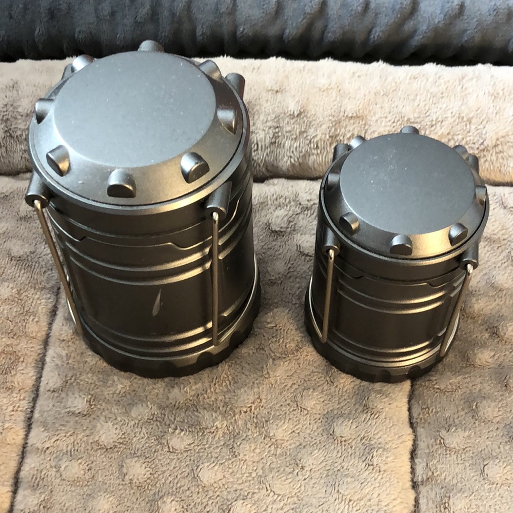 Lanterns/Emergency lights very bright LEDs.Large and small lantern.NewCondition